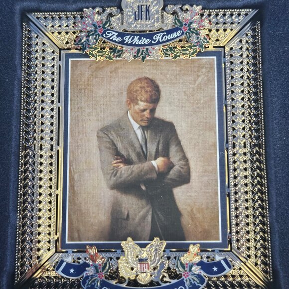 Official 2020 White House Christmas Ornament Honoring JFK 35th President - Picture 5 of 9